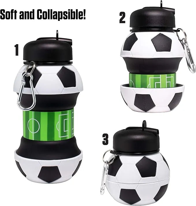⚽ Collapsible Soccer Sports Water Bottle