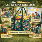 Thickened reusable shopping bag (foldable, sturdy, waterproof) 🛒✨