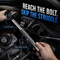 Tight-Space 1/2-Inch Offset Ratchet Extension Wrench