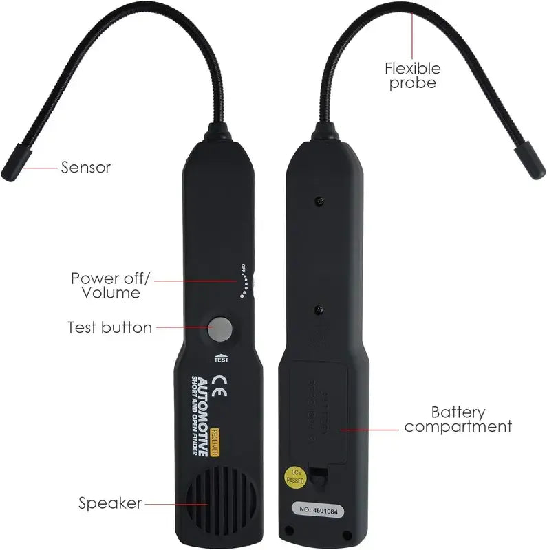 Automotive Circuit Tester with Flexible Probe – Wire Tracer & Short/Open Circuit Finder for DC 6–42V Systems