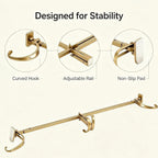 Adjustable Door-Frame Wreath & Garland Hanger Rod
