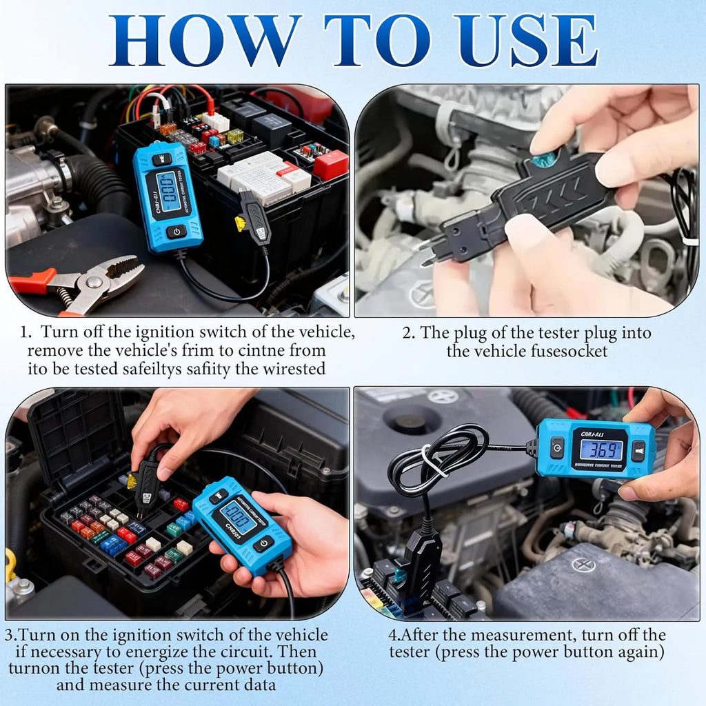 🚗 Automotive Fuse Current Tester