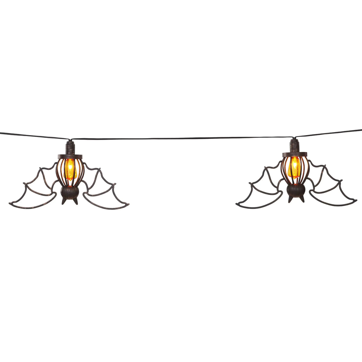 Haunting Glow Spider or Bat Halloween String Lights – Set of 5