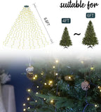 Cascading Twinkle Lights for Christmas Tree