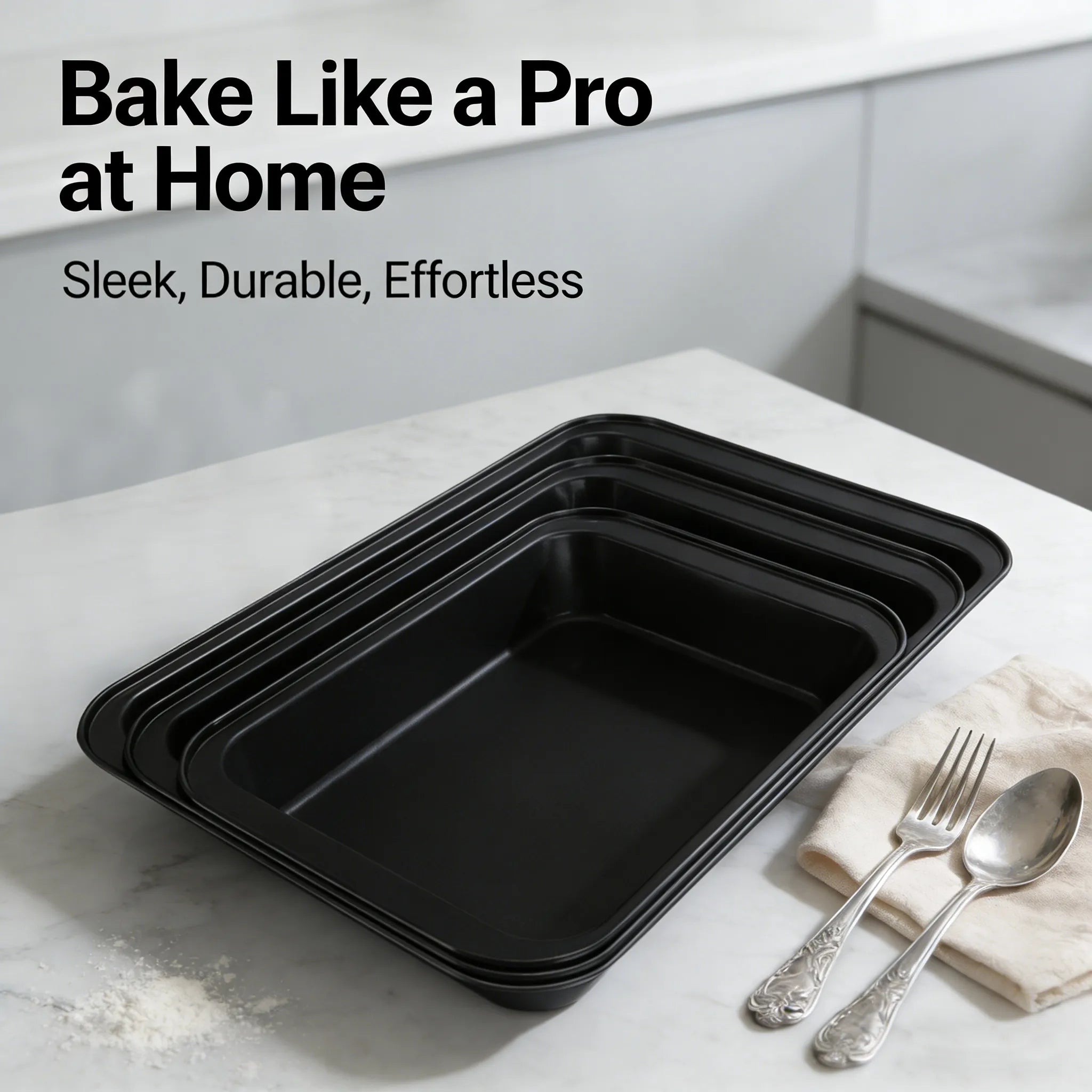 🍪🔥Non-Stick Baking Pan Set (3-Piece Set)