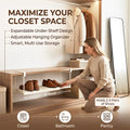 👟✨Expandable Under-Shelf Shoe Rack – Adjustable Hanging Organizer for Smart Storage
