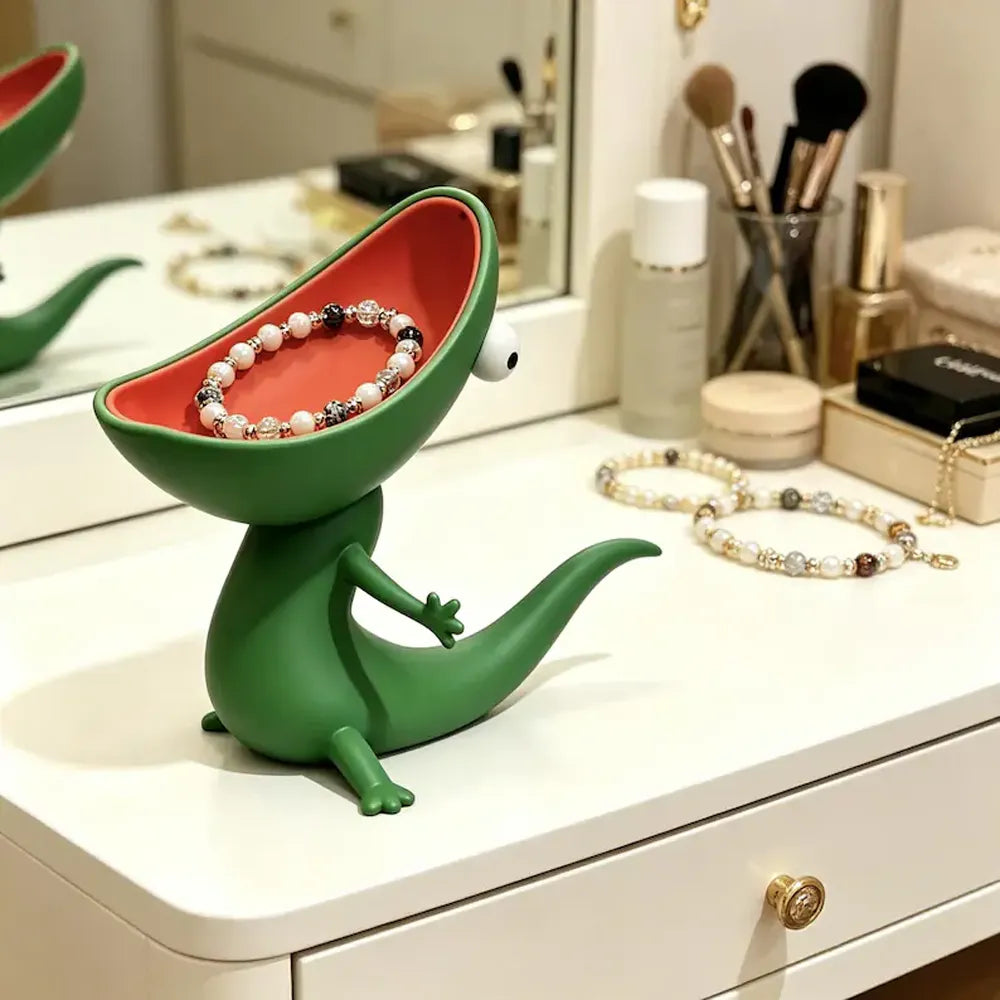 🦎 Cute Lizard Soap Dish & Multi-Purpose Organizer