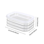 🥗 Round Stackable Food Storage Box – 3-Compartment Freshness Organizer