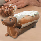 Funny Dachshund Hot Dog Serving Tray – Cute Sausage Dog Snack Holder