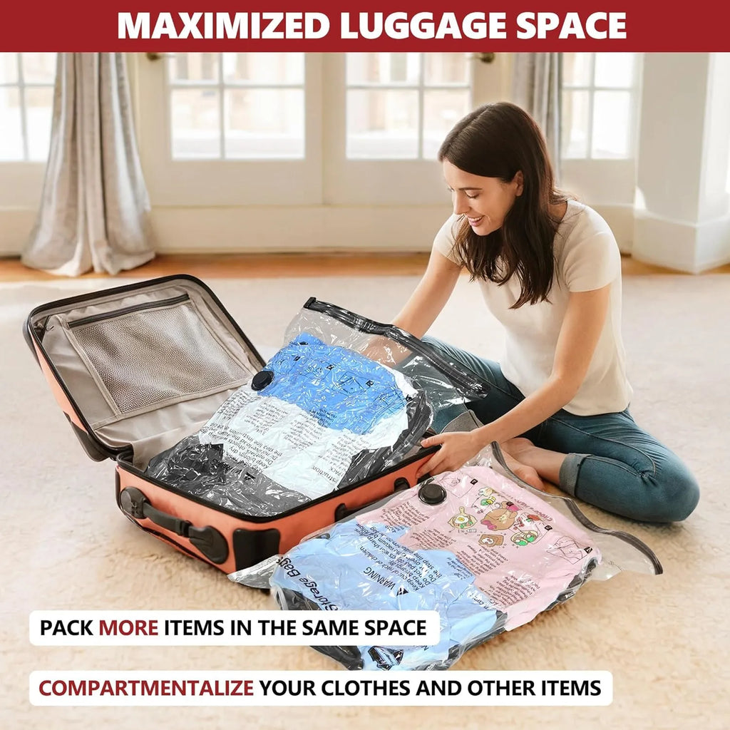 9-Piece Rechargeable Vacuum Compression Bag Set