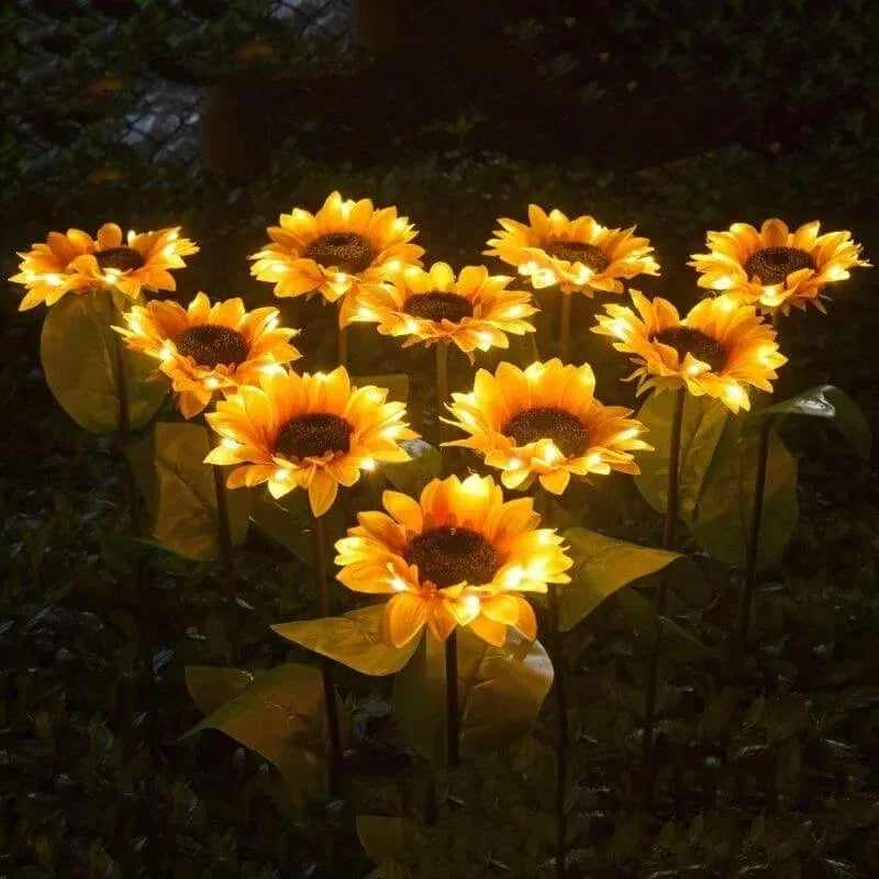 🌻Pre-Mother's Day Promotion 40% Off-- Waterproof  Solar Sunflower Lamp(1Head/3Head)