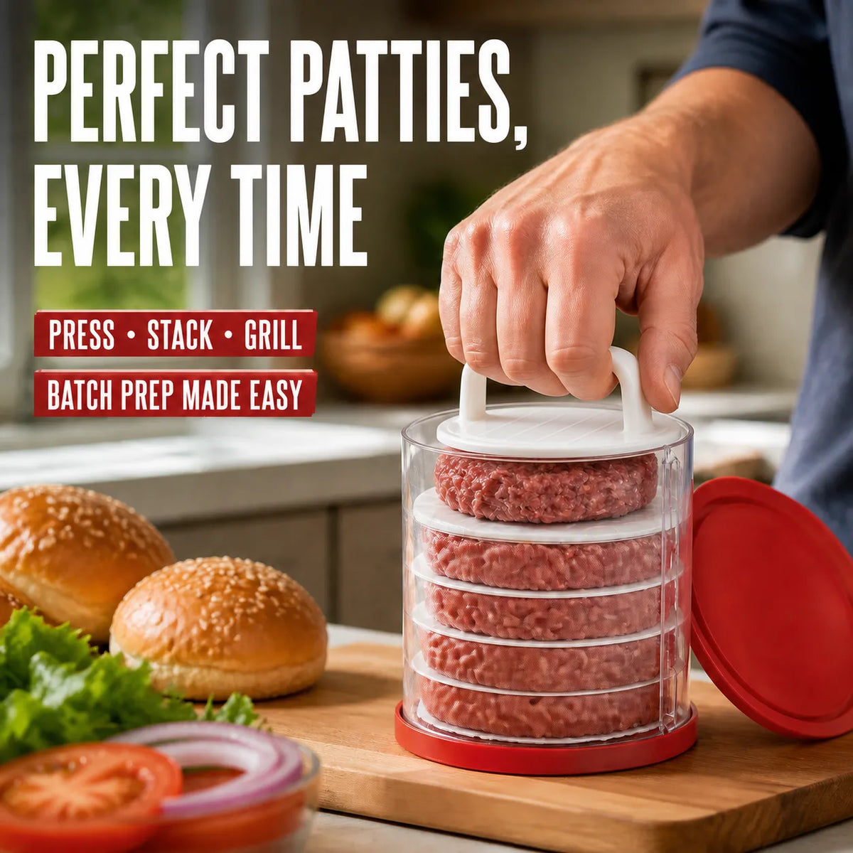 Stack & Press Burger Patty Maker