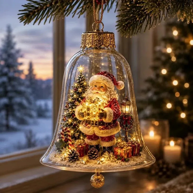 Warm-Glow Christmas Story Bell Ornament