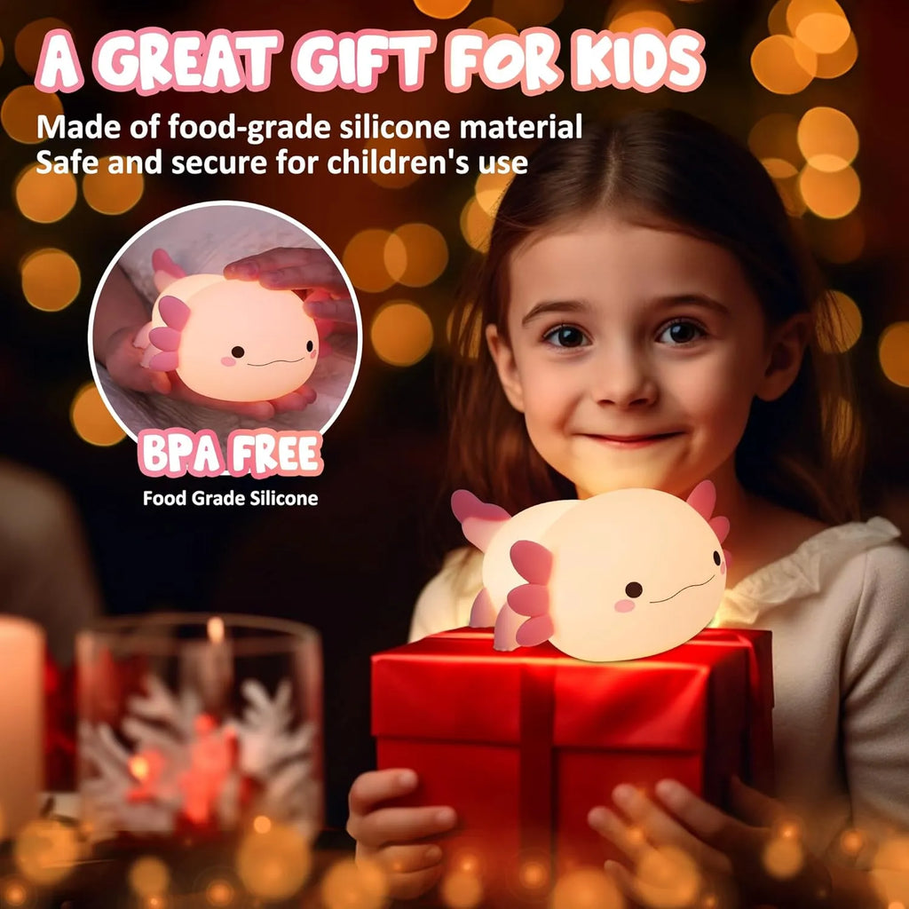 Cute Axolotl Night Light