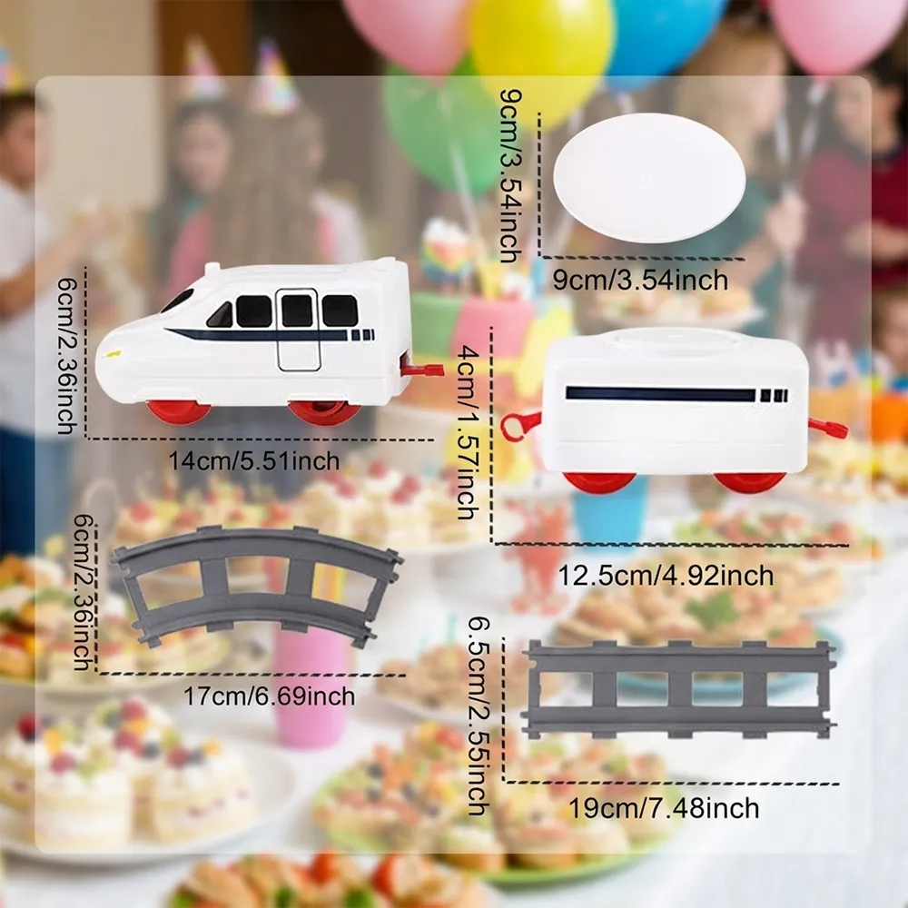 🚂 Food Train Conveyor Set for Kids & Family Parties