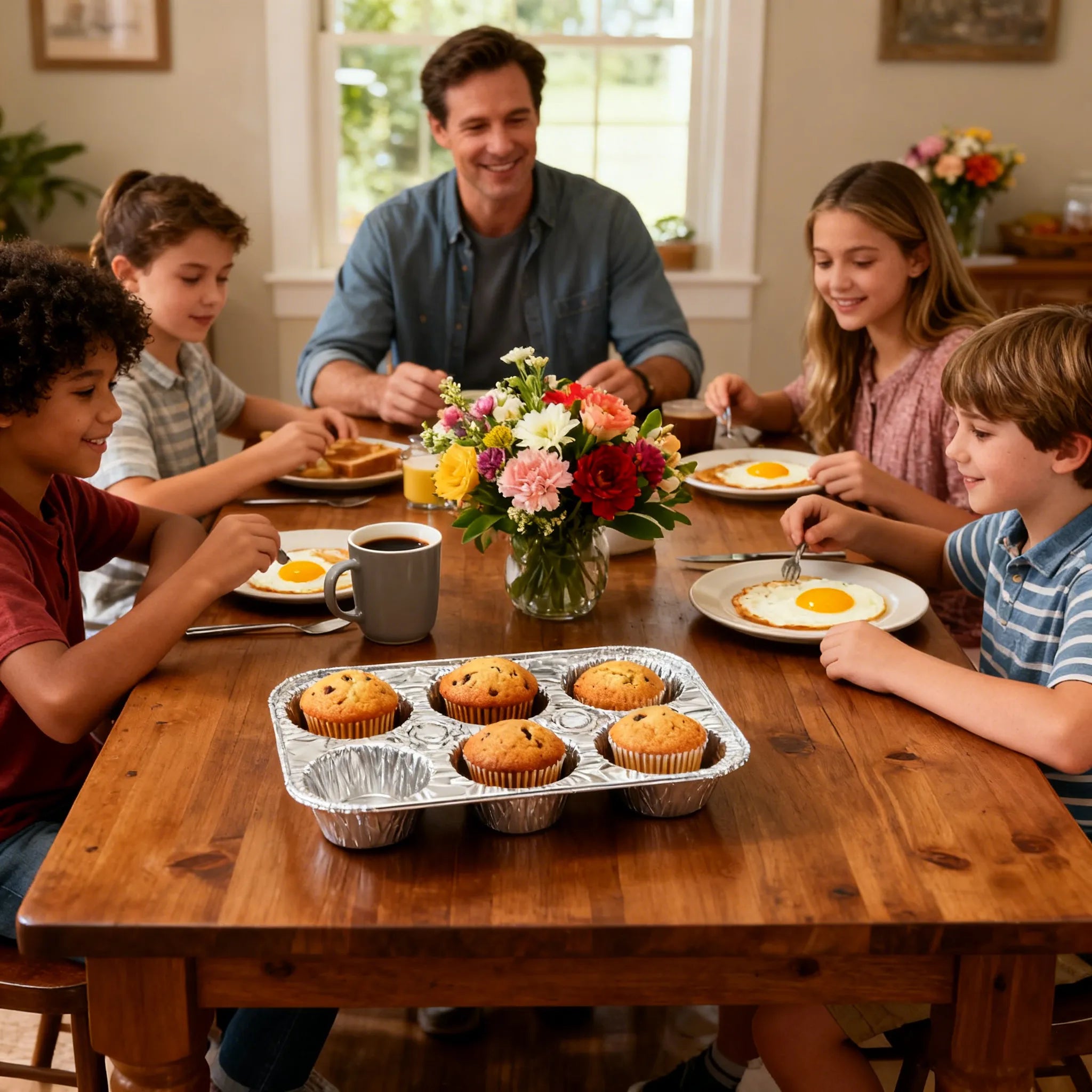6-Cup Aluminum Muffin Trays - Perfect for Cupcakes and Muffins 🧁