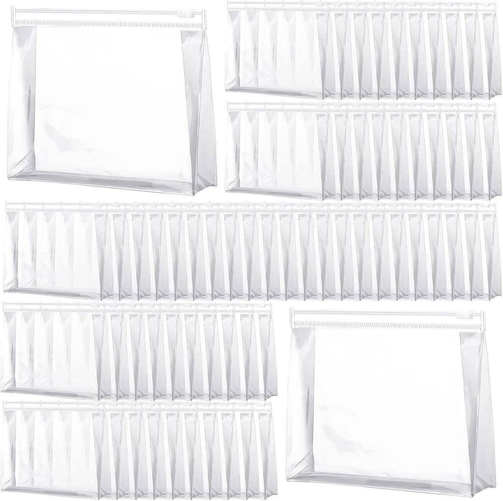 Mini Clear Makeup Bags – Travel Toiletry Organizer Pouches (7.9”)