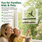 🐦 Acrylic Window Bird Feeder – Clear Bird House with Strong Suction Cups & Removable Seed Tray