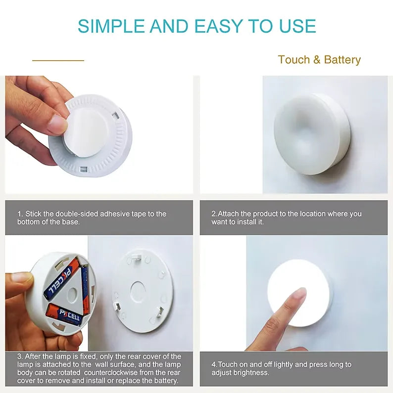 5LED touch light