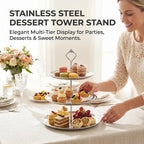 🍰 Stainless Steel Dessert Tower Stand