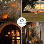🌙 Solar Hanging Tea Light Lanterns – Add Sparkle to Your Evenings