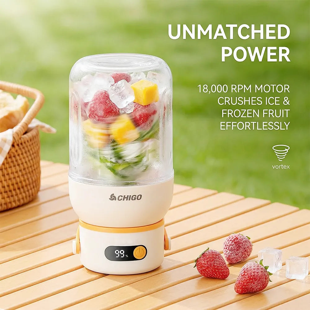 Portable Electric Juicer Cup with zero cord hassle 🥤: Drink fresh nutrient-rich smoothies without struggling with heavy blenders 🍓