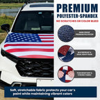 🇺🇸 American Flag Car Hood Cover