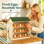 🥚 13” Rustic Chicken Coop Egg Holder