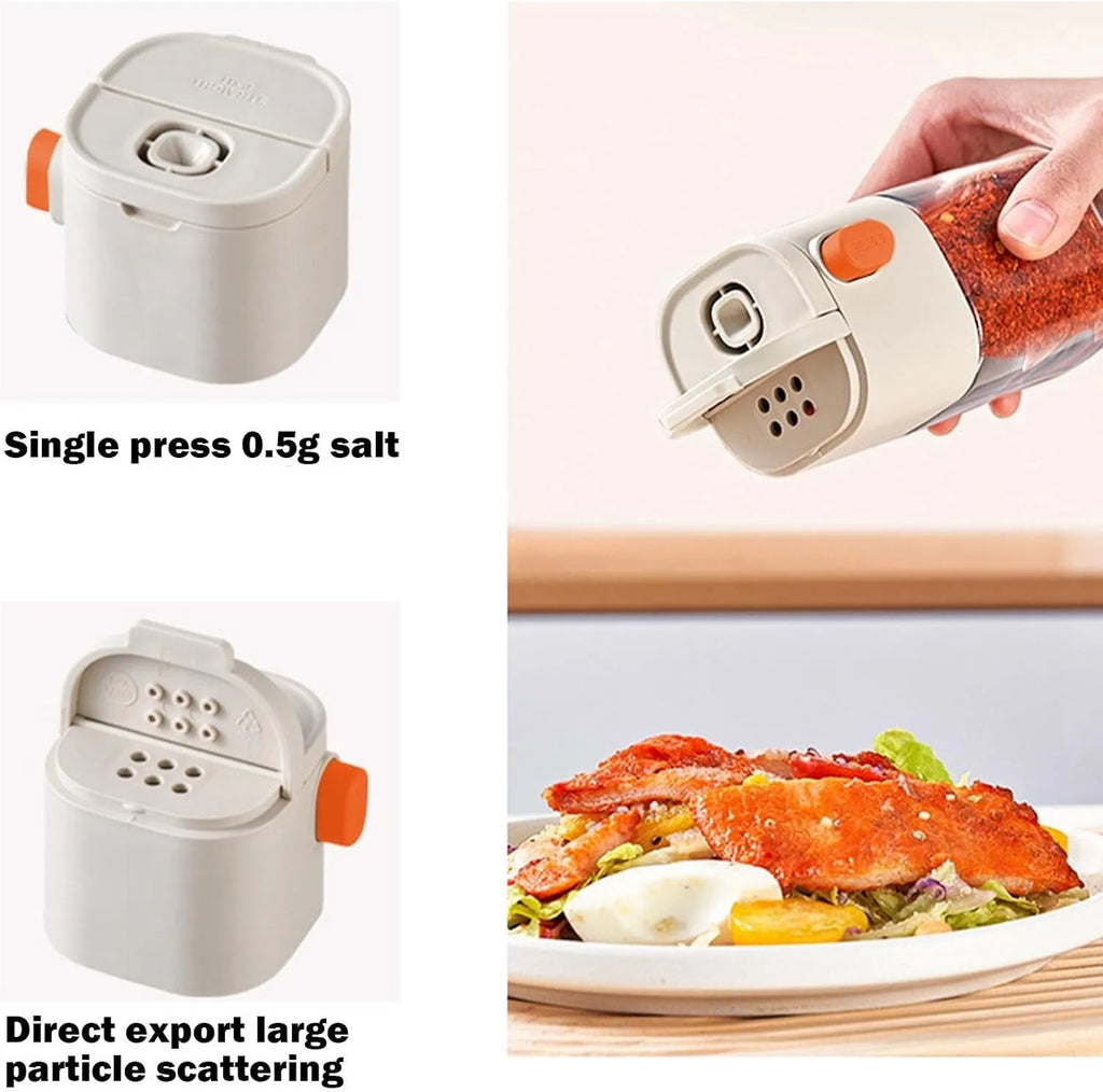 2PCS Smart Salt & Spice Dispenser – Precision Seasoning with One-Touch Control