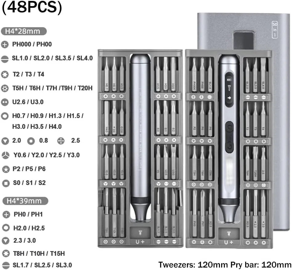 Precision Electric Screwdriver - 52 in 1