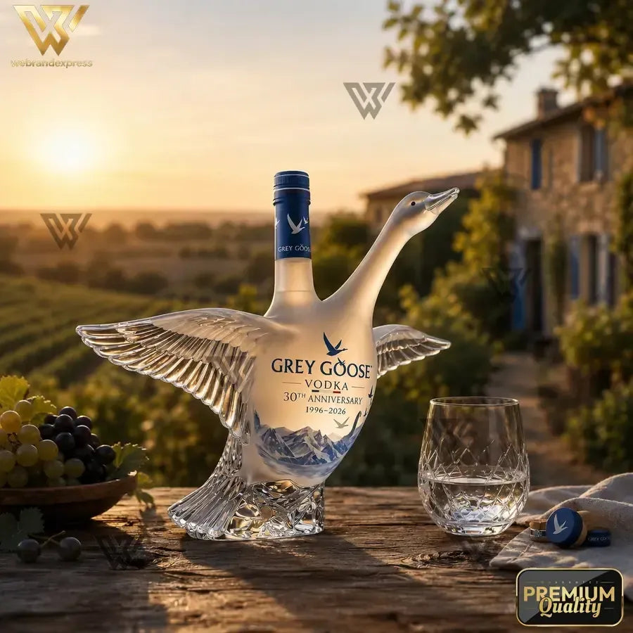 Vodka 3D Sculpted Goose Bottle