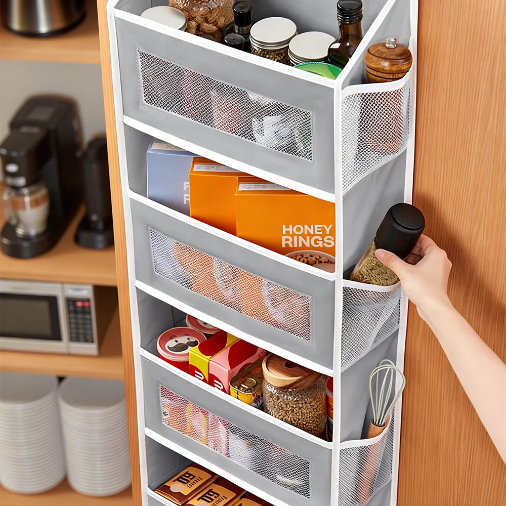 🧺 5-Tier Over-the-Door Hanging Storage Organizer