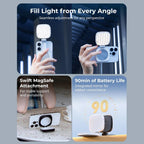 ✨ Magnetic Selfie Fill Light with Mirror