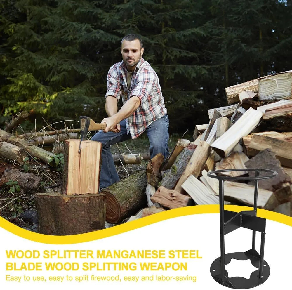 Manual Log Splitter - Safe & Effortless Firewood Splitting