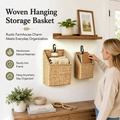 🌿 Woven Hanging Storage Basket