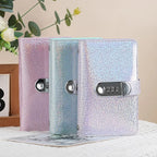 Holographic Glitter Locking Cash Savings Binder