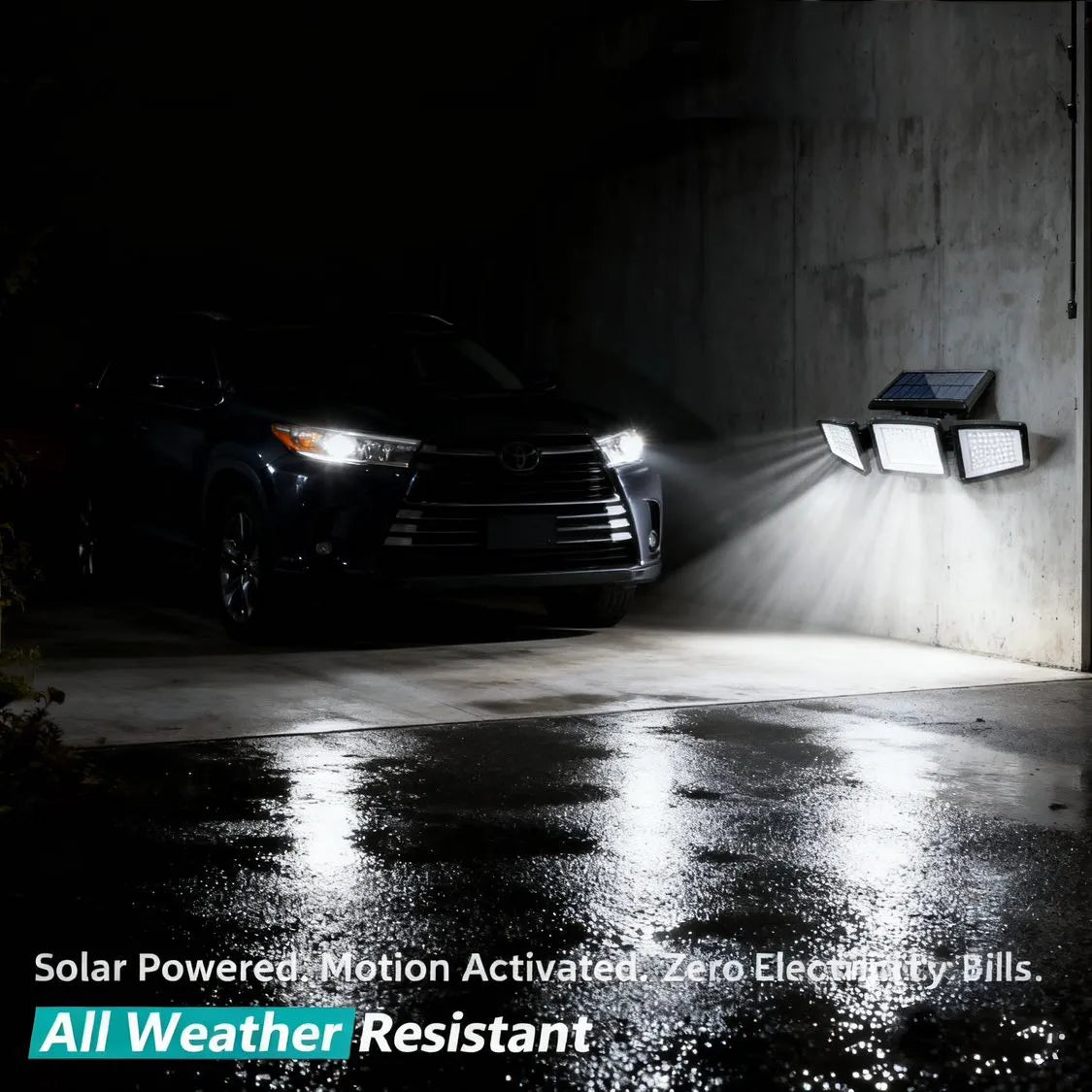 ☀️Motion Sensor Solar Security Light – 3000 Lumens, 210 LEDs, Remote-Controlled, IP65 Waterproof