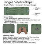 🏕️ Ultralight Self-Inflating Camping Sleeping Pad – Built-in Pump & Pillow