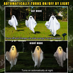 Solar-Powered Floating Ghost Pathway Lights