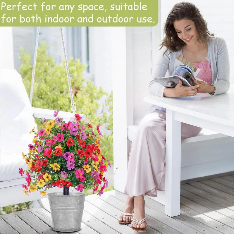 Outdoor artificial flower decoration
