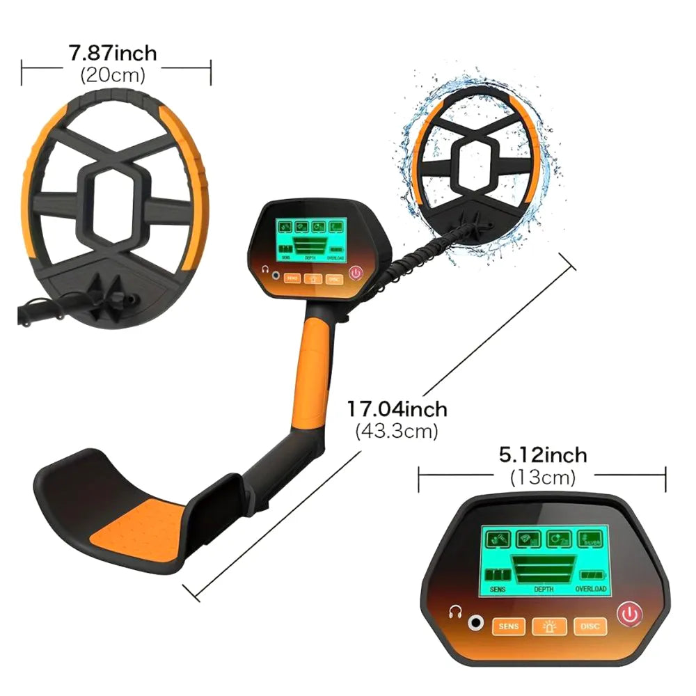 🔎 Waterproof Metal Detector for Adults & Kids – Treasure Hunting Adventure Kit 🏆🌊