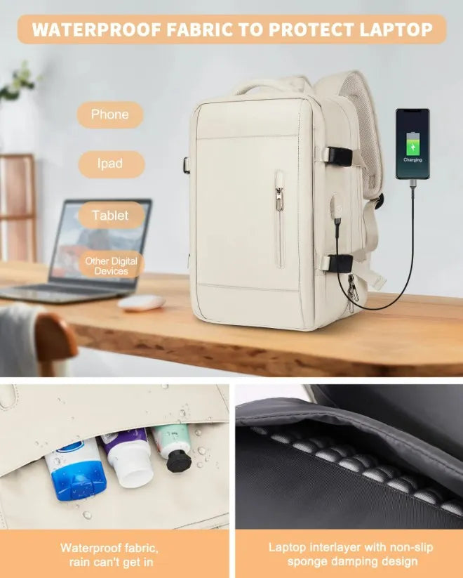 ✈️ Small Hand Luggage Backpack for Airplane Travel