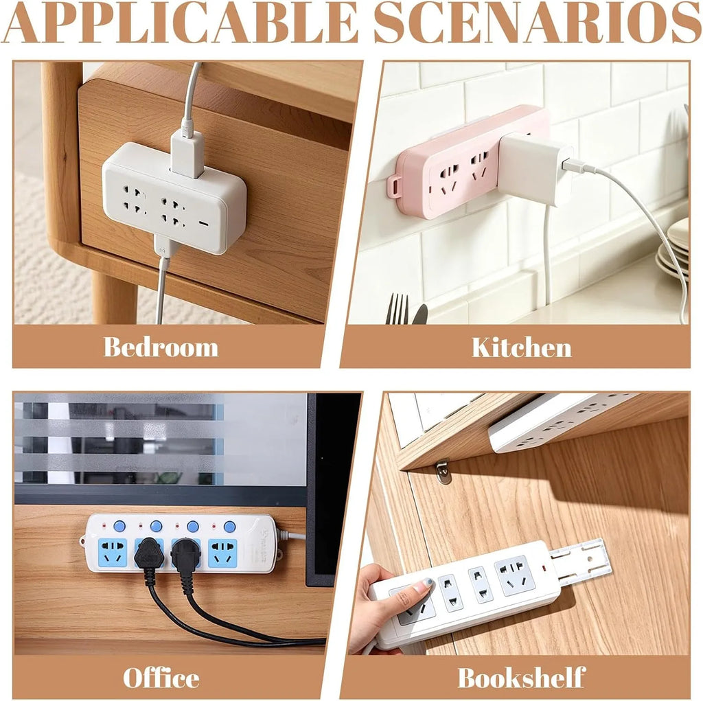 Adhesive Power Strip Mounts — 2-Pack