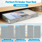 🛏️ Low Profile Under Bed Storage Containers