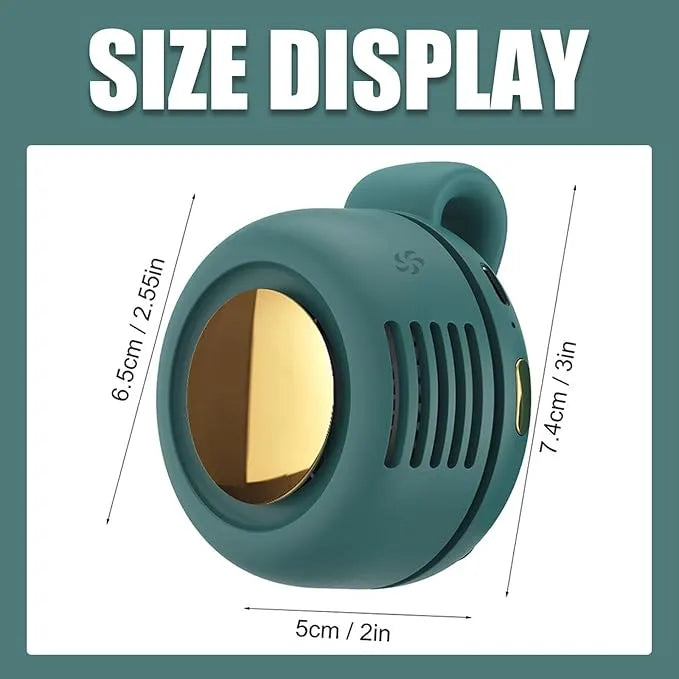 Portable Mini USB Rechargeable Fan - 360° Rotating Clip Fan with 3 Speeds for Personal Use