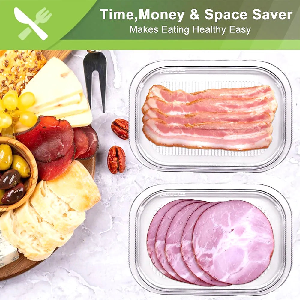 🥗 Round Stackable Food Storage Box – 3-Compartment Freshness Organizer