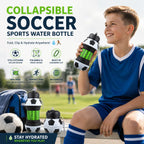 ⚽ Collapsible Soccer Sports Water Bottle