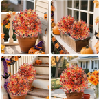 Artificial Flower Topiary Ball with Ground Stake