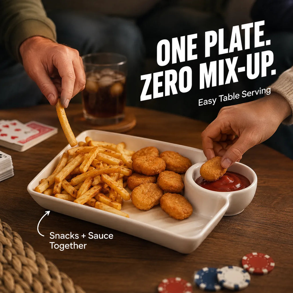 All-in-One Snack & Dip Plate