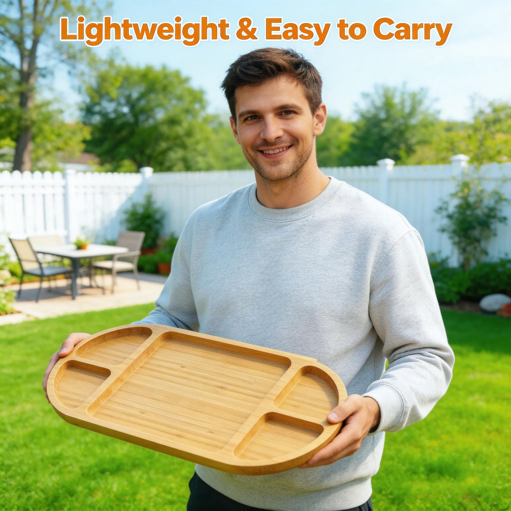 🧀 Bamboo Charcuterie Board Set
